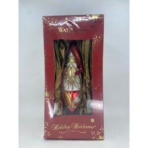 Waterford Holiday Heirlooms Peacock Grande Iced Spire Christmas Ornament Poland